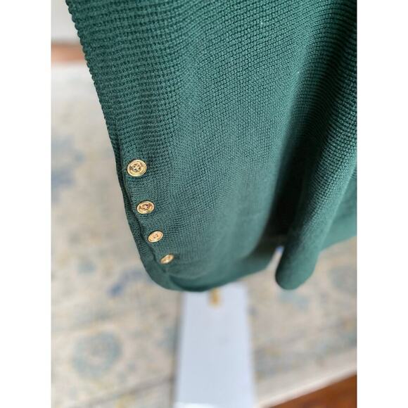 Michael Kors Knit Tunic Sweater Coastal Grandmother Quiet Luxury Cottagecore - Picture 3 of 11